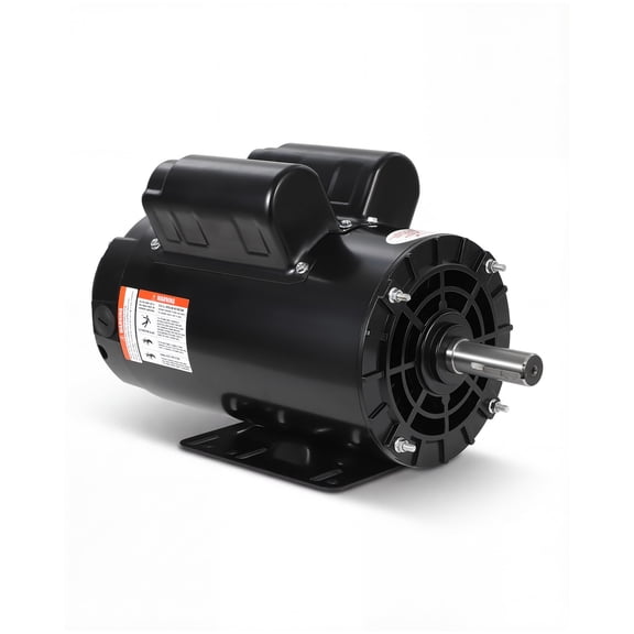 5HP Air Compressor Motor 56HZ Frame 3450RPM Single Phase Electric Motor, 7/8" Keyed Shaft, 1.88" Shaft Length, CCW/CW Rotation, 220V