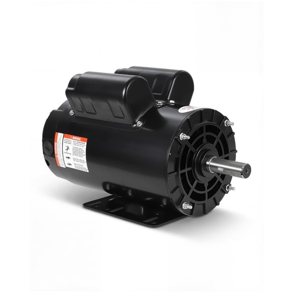 5HP Air Compressor Motor 56HZ Frame 3450RPM Single Phase Electric Motor, 7/8" Keyed Shaft, 1.88" Shaft Length, CCW/CW Rotation, 220V