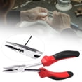 thumbnail image 1 of 5Ijo 6-Inch Pointed-Nose Pliers|Long Reach Long Nose Pliers 6 Inches Mini Wire Cutter With High Leverage TPR Handles Jewelry Making Pliers For Hard To Reach Narrow Reduce Efforts, 1 of 7