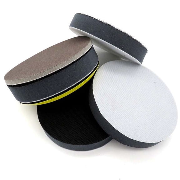 5Inch 125Mm Sponge Soft Interface Pad Protection With Hook And Loop 20Mm Thick Sponge Cushion Buffer Backing Pad Polishing Tool Fangkenuo