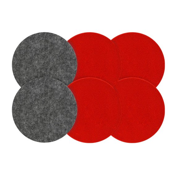 5Inch 125mm Adhesive Felt Polishing Pad Attachment For Car Windshield And Large Surfaces Cleaning