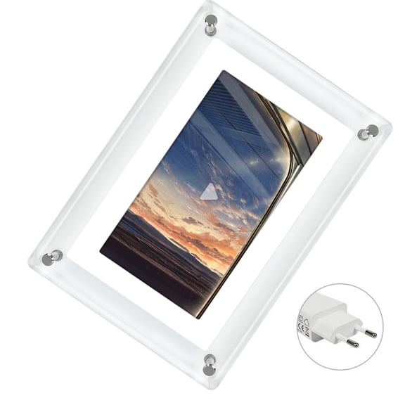 5Inch Digital Picture Frame in Acrylic Elegant Memory Enables Modern Decoration