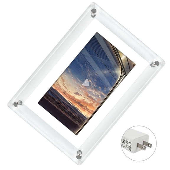 5Inch Digital Picture Frame in Acrylic Elegant Memory Enables Modern Decoration