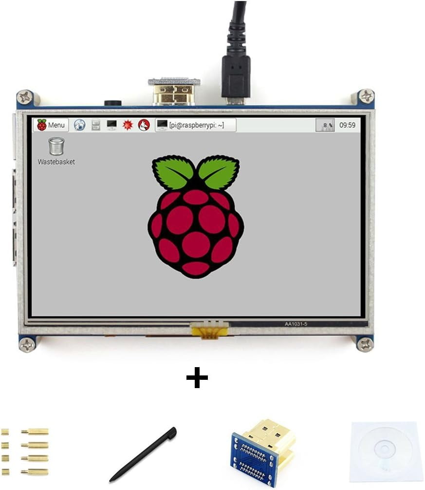 Display 3.5" Per Raspberry Pi - Touchscreen Resistivo 480x320, IPS, Plug And Play