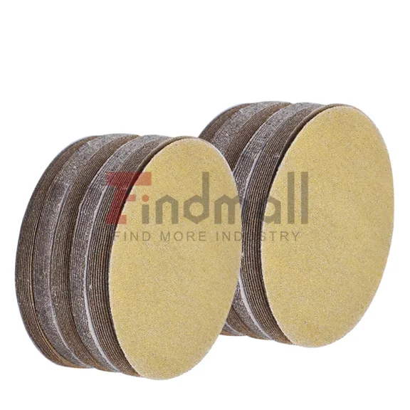 5Inch No-Hole Sanding Disc Flocking Sandpaper Hook Loop Grit 120 Us 100Piece