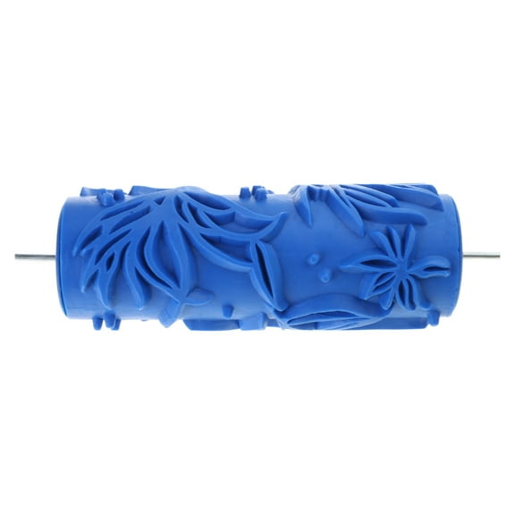 5Inch Rubber Paint Roller with Embossed Flower Patterned Designs Suitable for Wall Texturing and DIYer Home Improvement