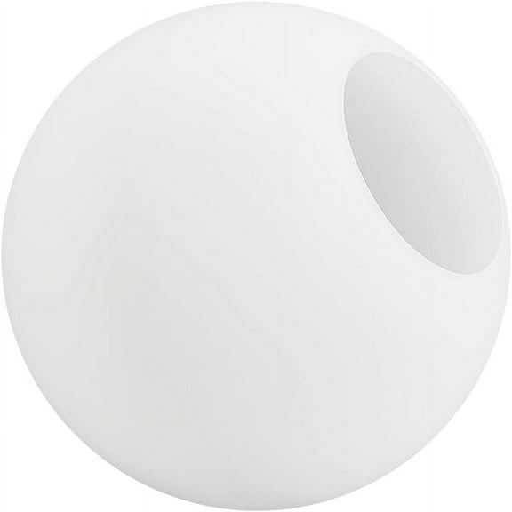 5Inch White Frosted Glass Globe Lamp Shade Replacement Lampshade Cover for Wall Sconce Pendant Lighting Fixture Vanity Light Ceiling Light Hole: 2.4Inch