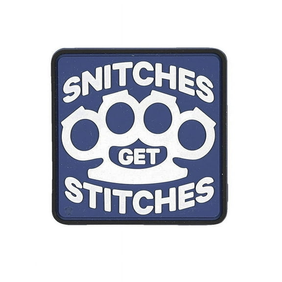5Ive Star Gear 6694000 Snitches Quote PVC Plastic Construction Morale Patch