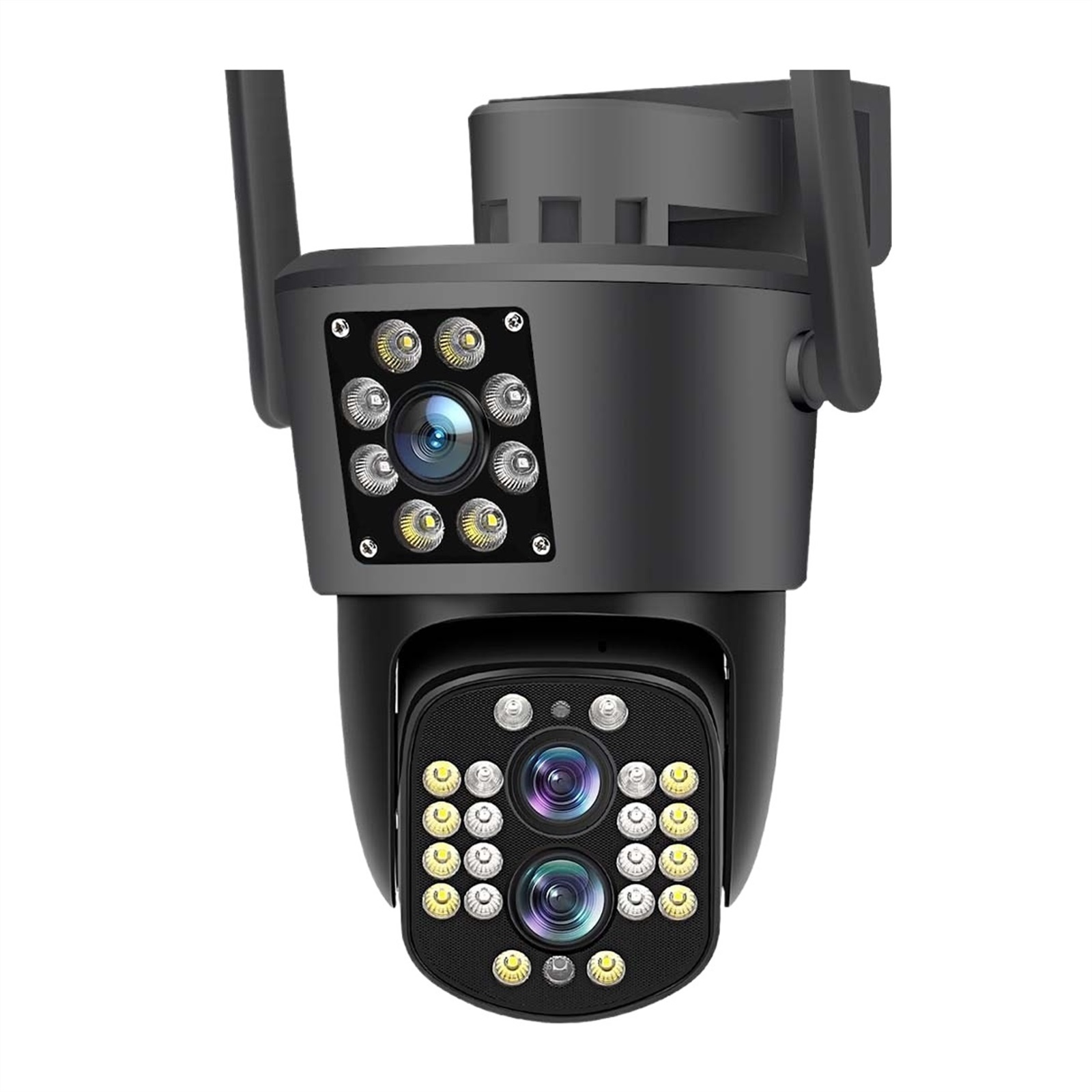 5K 12MP IP Camera Outdoor Three Lens Security Protection Surveillance