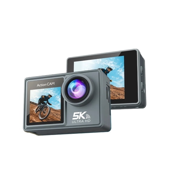 5K Action Camera 4K60FPS Dual IPS Touch LCD EIS WiFi 170 30M Waterproof 5X Zoom Professional Sports Camera With Remote Control