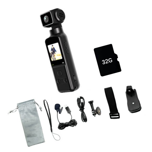 5K Action Camera with 270° Rotating Lens WiFi Enabled, for Cycling Outdoor Sports Travel