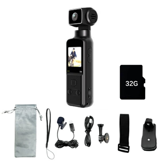 5K Action Camera with 270° Rotating Lens WiFi Enabled, for Cycling Outdoor Sports Travel
