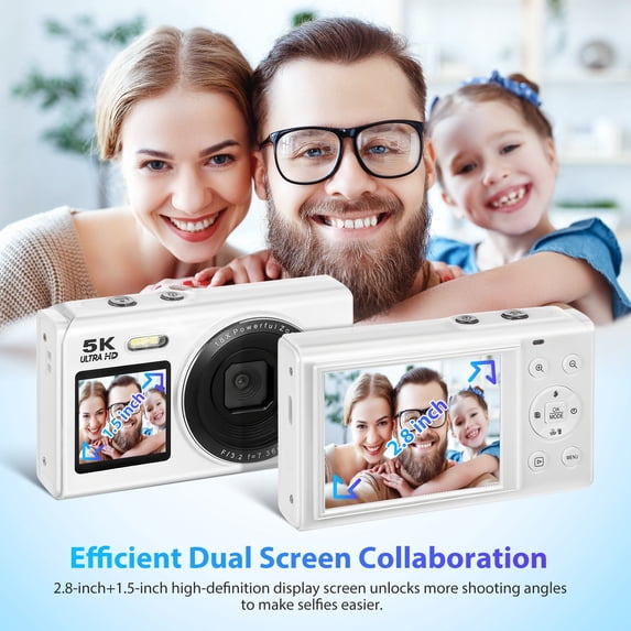 5K Digital Camera for Photography, Autofocus 80MP with 18X Digital Zoom
