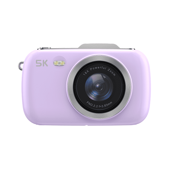 5K High Definition Digital Camera 12MP CMOS 18X Zoom Compact Beauty Camera with LCD Screen for Student Vlogging