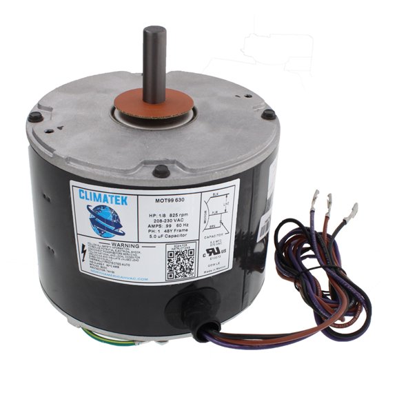 5KCP39GFAB23S - ClimaTek Upgraded 1/8 HP Condenser Fan Motor Fits Genteq