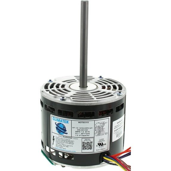 5KCP39GG782 - ClimaTek Upgraded Furnace Blower Motor 1/3 HP 230V 1075 RPM Replaces GE