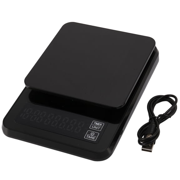5KG 0.1G Electronic Kitchen Scale with Timer Digital Smart Scales Hand Punch Drip Coffee Waterproof Baking