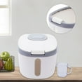 thumbnail image 1 of 5KG Rice Storage Container Cereal Dispenser Bucket W/ Measuring Cup for Kitchen, 1 of 12