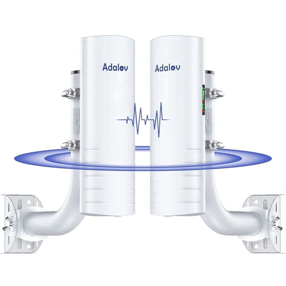 5KM 5.8G 1Gbps WIFI Bridge Wireless Access Point for Network Extend, Point to Point Outdoor CPE with 14DBi high gain Antenna