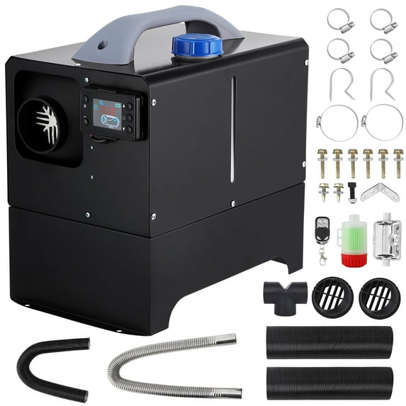 5KW/ 8KW Diesel Heater 12V - All-In-One Air Heater with Silencer, Portable Design, Remote Control & LCD Monitor, Quick Heating for RV, Truck, Camper, Trailer