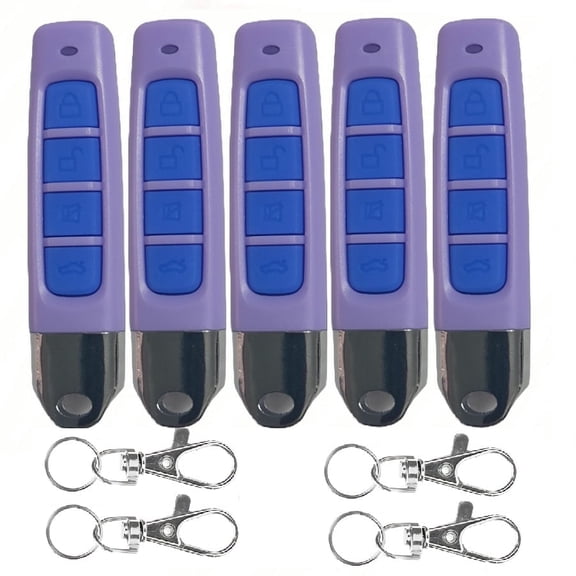 5Kit Gantch Universal Wireless 4-Buttons Cloning Copy Remote Alarms Control Replacement Electric Gate Frequency 433.92MHz for Car Garage Door Rolling Doors Gate Skylight Lock
