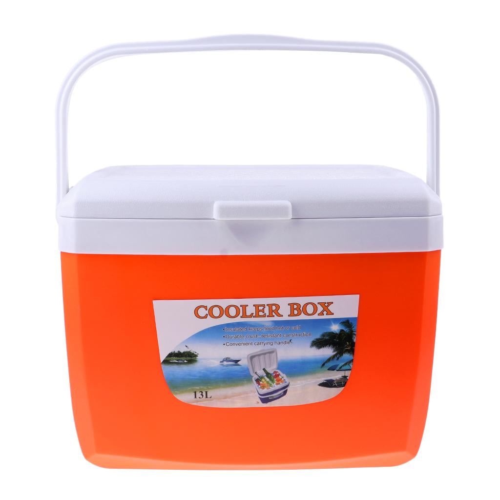5L 13L Outdoor Camping Ice Chest Box With Handle 3 Colors , 13L orange