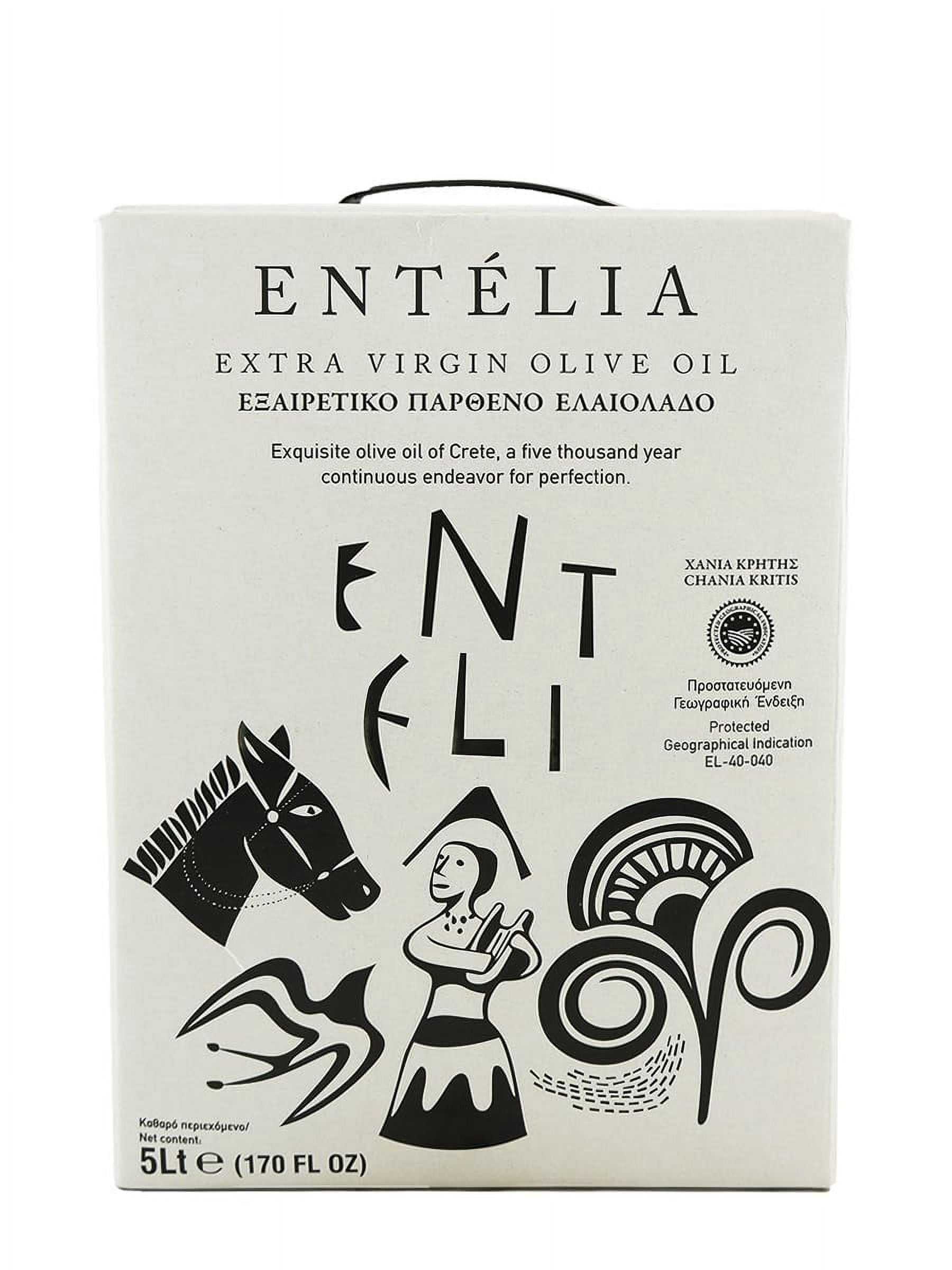 5L Bag-in-Box Extra Olive Oil from Crete, Greece, 169 fl oz (5 Liters)