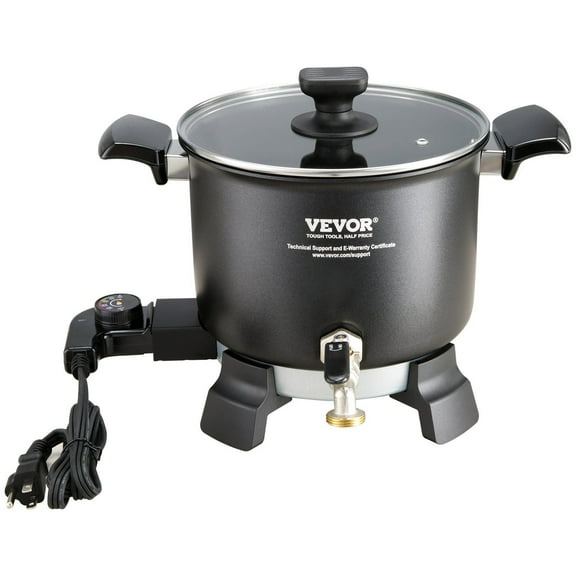 5L Electric Wax Melter Pot with Pour Spout 4 Level Temperature Control Easy Clean for Candle Soap Cream Bulk Production Business or Home Use