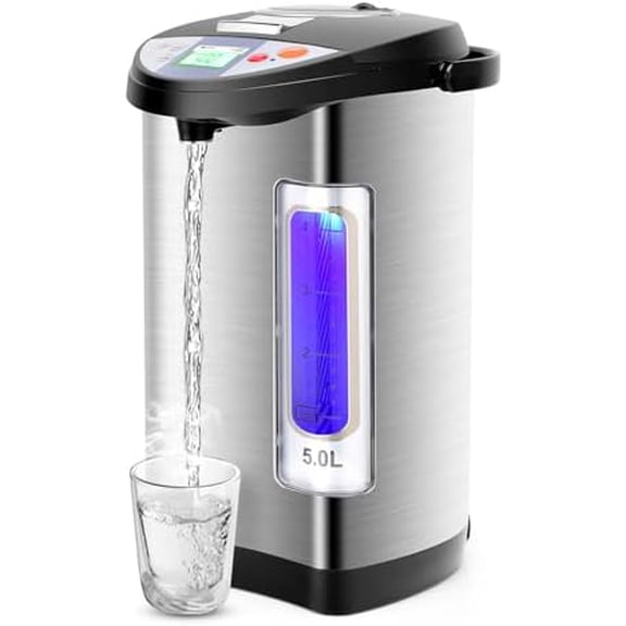 5L Hot Water Dispenser, Electric Water Kettle with 3-way Dispense, LCD Display & 5 Temp Settings, Stainless Steel Water Boiler and Warmer for Tea, Coffee$$Home Decor, Kitchen, & Other