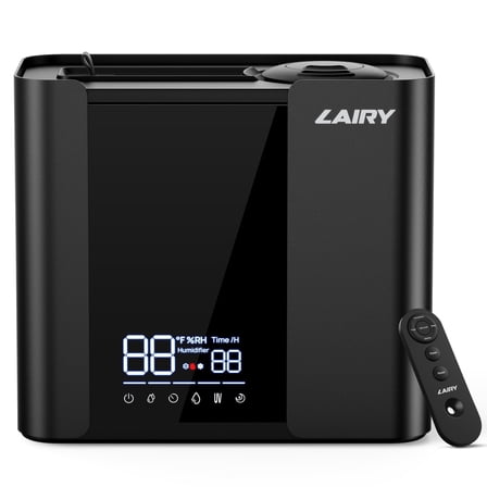 Lairy 5L Humidifiers for Bedroom, Smart Cool Mist for Large Room, 8H Timer Quiet Runtime for Baby, Plant, Black