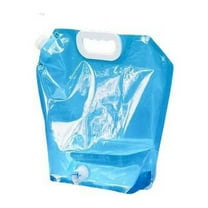 5L Large Capacity Portable Water Bag | Collapsible Freezable Water Carrier for Camping Hiking Outdoor Sports | Food-Grade Leak-Proof Design with Handle