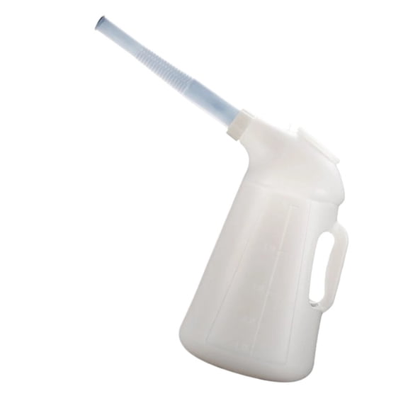 5L Oil Measuring Container with Scale with Cap Leakproof Oil Pot Bottle Oil Measuring Jug for Automotive