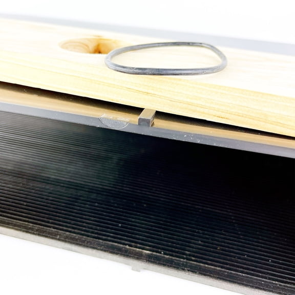 5L Pine Wood Bee Frame Water Feeder for Deep - 18.9x6in Plastic Liner Beekeeper Tool