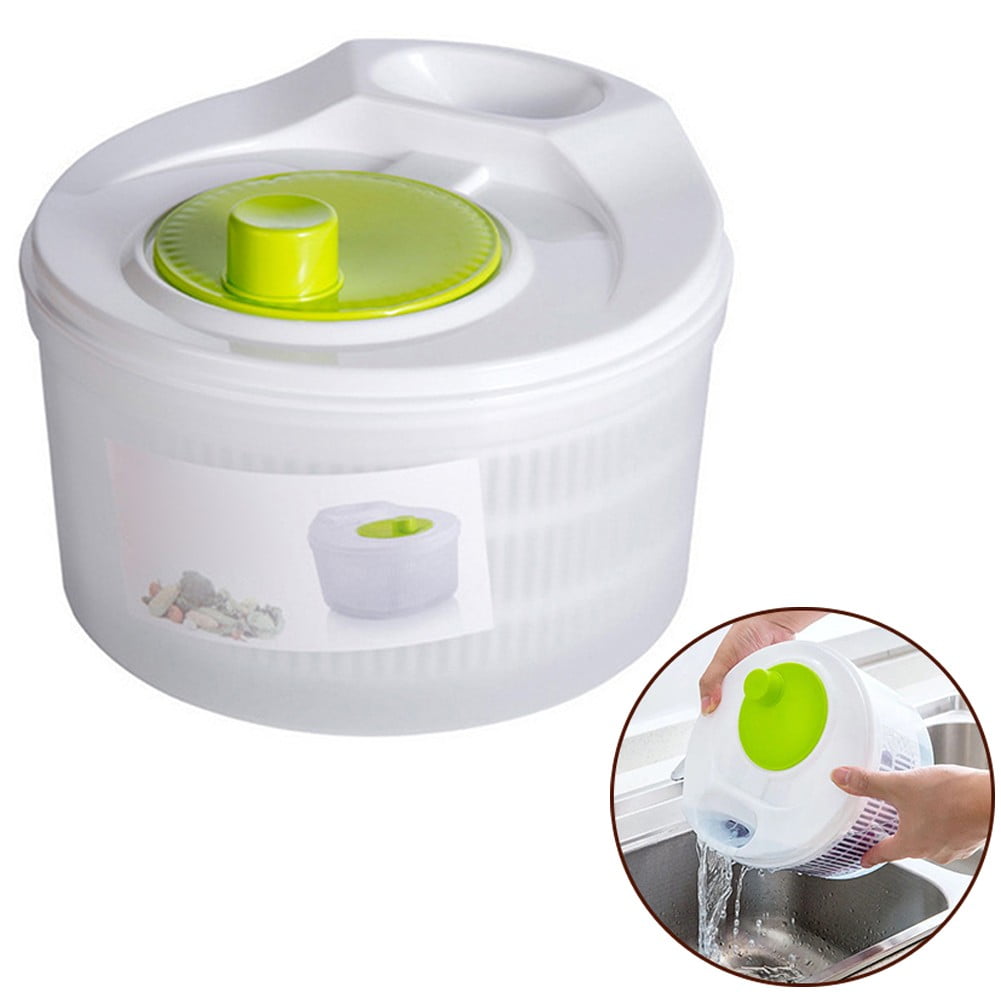 5L Salad Spinner Vegetables Leaf Lettuce Dryer Drainer Fruit Wash Clean Basket Walmart