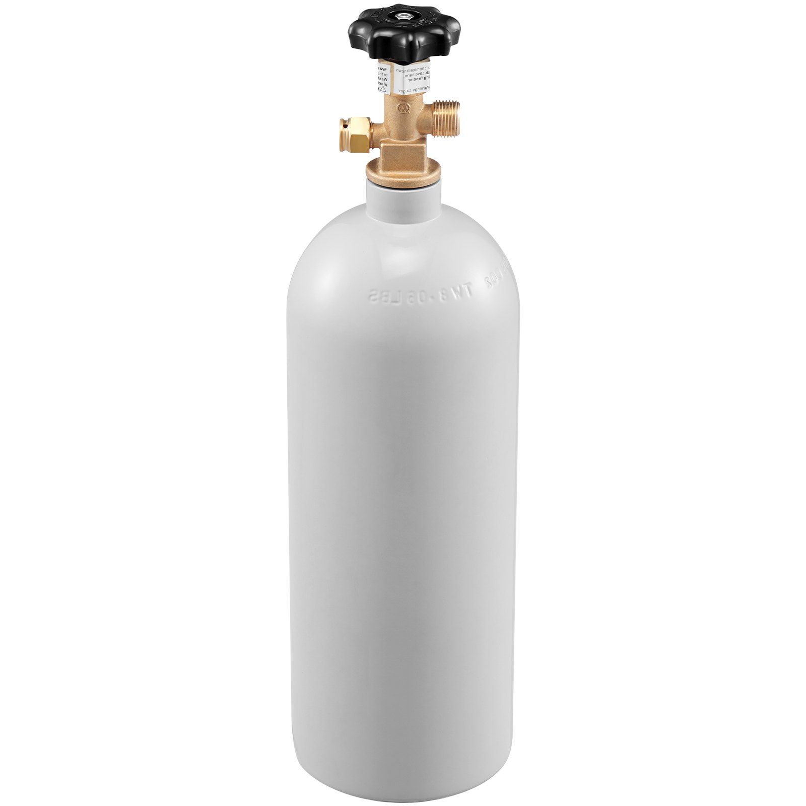 5LB Aluminum CO2 Tank Cylinder w/CGA320 Valve, Gray Spray Coated, for Draft Beer Soda Carbonation, Homebrew & Commercial Use – Brand New