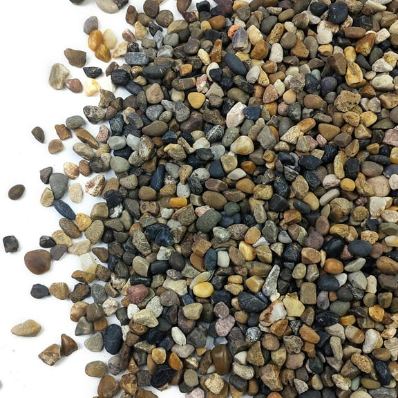 5LB Aquarium Gravel, 1/4" Pea Gravel for Fish Tank, Small River Rocks for Garden Decoration, Landscaping, Vase Filling, Flower Pot Paving(4-8MM)