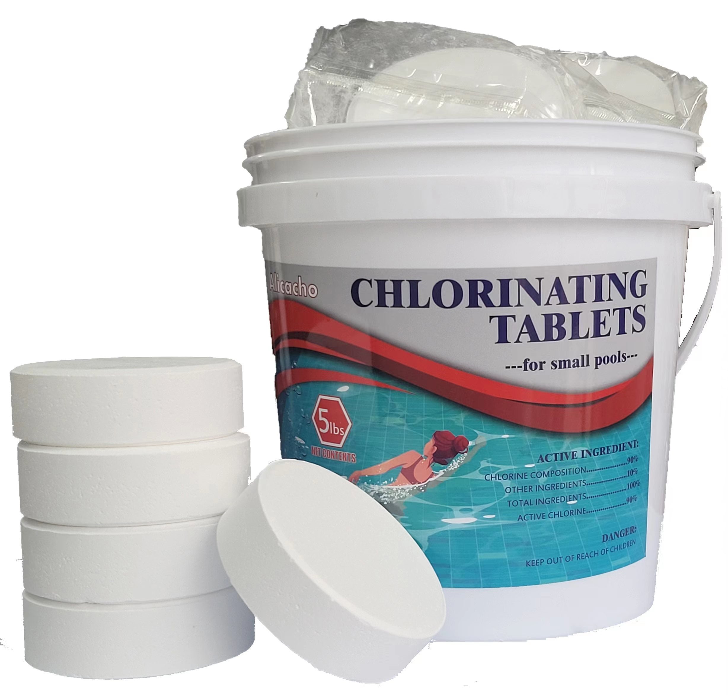 5LB Chlorine Tablet 3 inch Chlorine Tablets 90 Available Chlorine 99