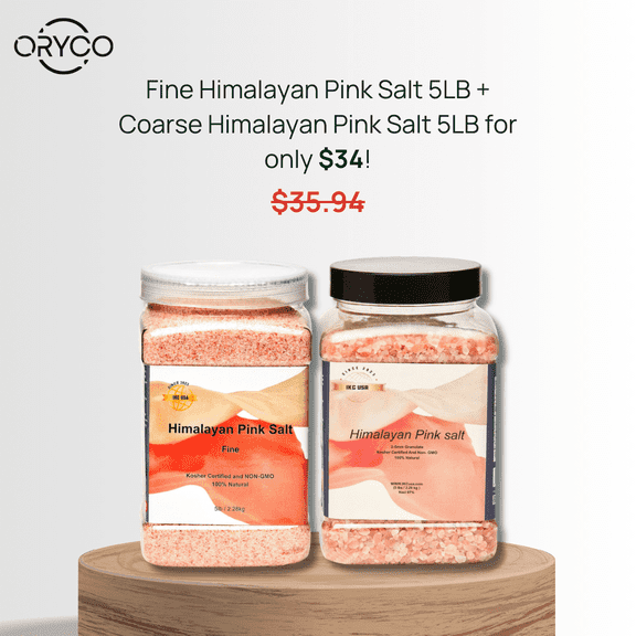 5LB Coarse and Fine Pink Himalayan Salt Bundle
