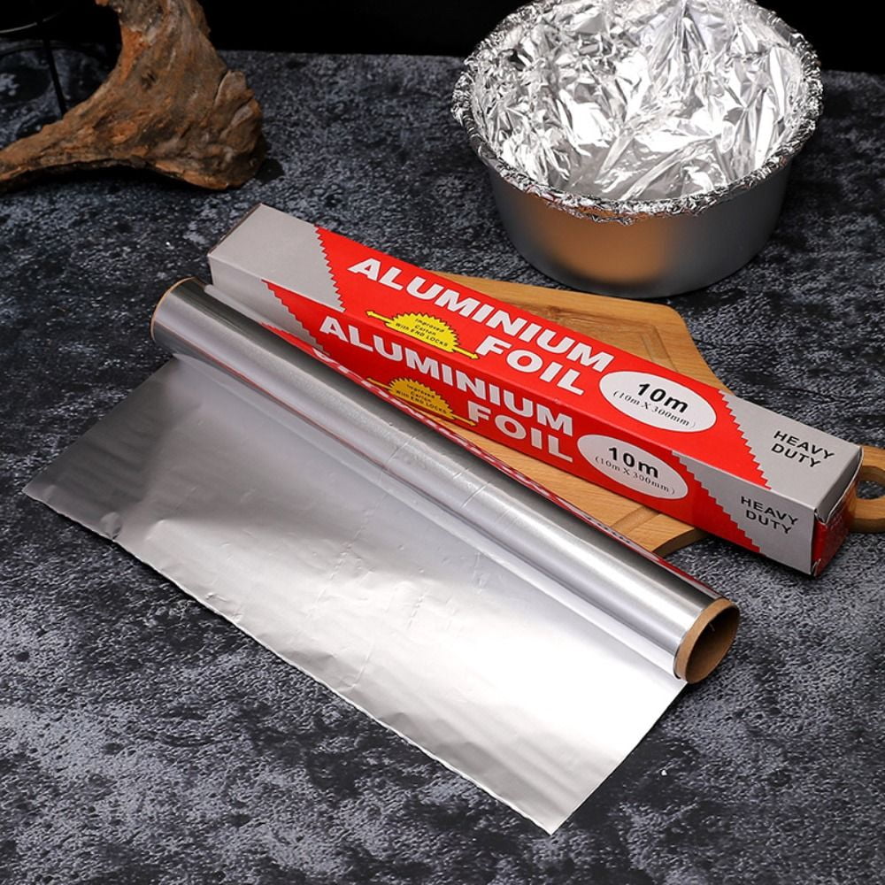 5M/10M/20M Aluminium Catering Tin Foil Thickened BBQ Accessories Barbecue Tin Foil Roll Heat Safe Disposable