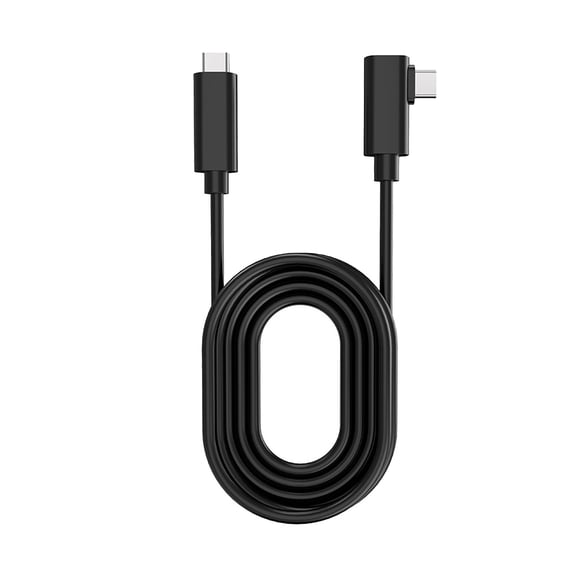 5M (16.4 FT) USB C to USB C Cable, 90 Degree Type C Charging Data Transfer Cord for Fast Charging and Data Transfer, Compatible with Smartphones, Tablets and Laptop