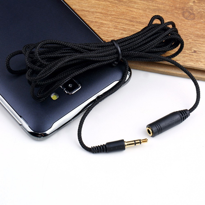 5M 3.5mm Stereo Headphone Audio Extension Cable Lead TO Plug Female qlll Z1X5