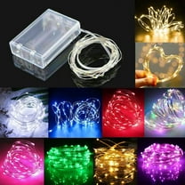 5M 50 LED String Battery Operated Wire Fairy String Xmas Lights for Gift Decor(Warm White/16.4Ft)