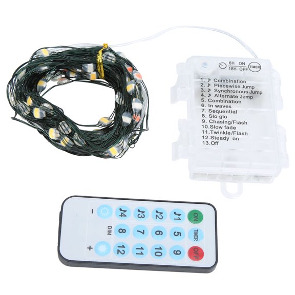5M 50LED 5028 SMD Waterproof LED Strip Lights with Remote Control Copper Wire Lamp Four Colors