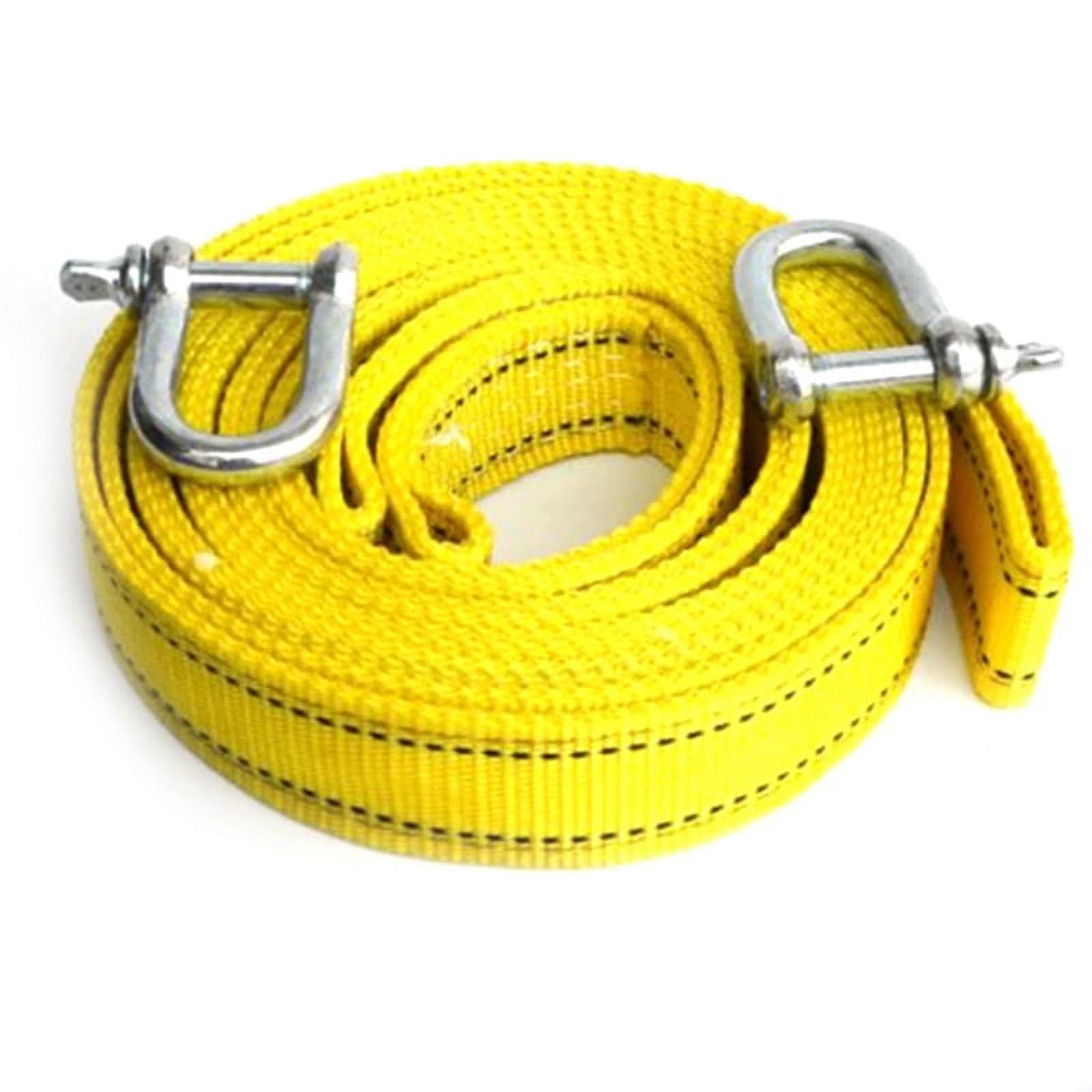 5M/5T Car Electric Winch Rope -Road Vehicle Tow Rope with U-Shaped Hook Tow Strap for Cars Truck Trailer Suv