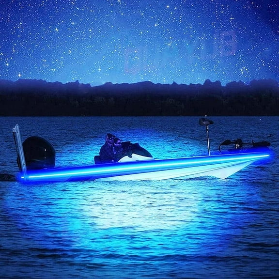 5M Blue Led Boat Light Deck Waterproof 12V Bow Trailer Pontoon Lights Kit Marine