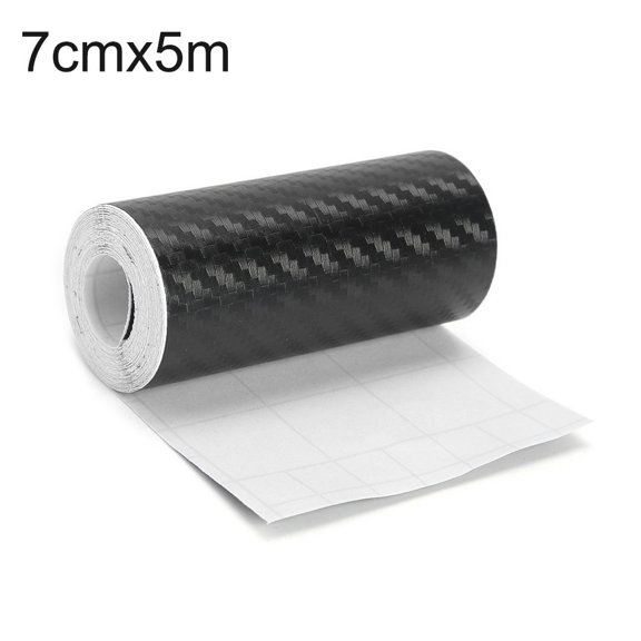 5M Car Door Sill Scuff Cover Sticker Antiscratch Carbon Fiber Strip