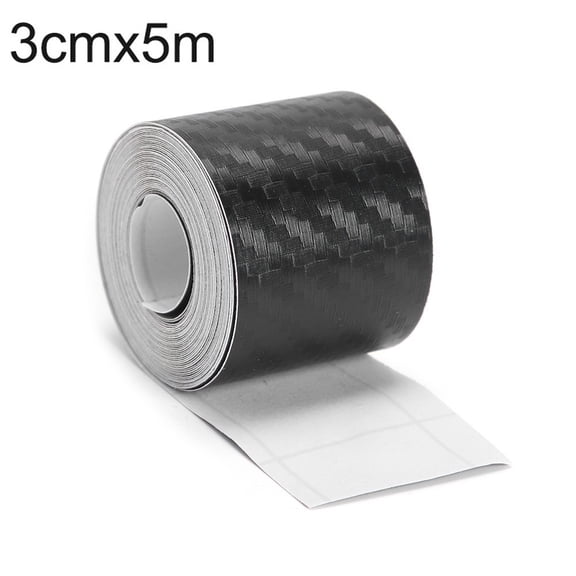 5M Car Door Sill Scuff Cover Sticker Antiscratch Carbon Fiber Strip
