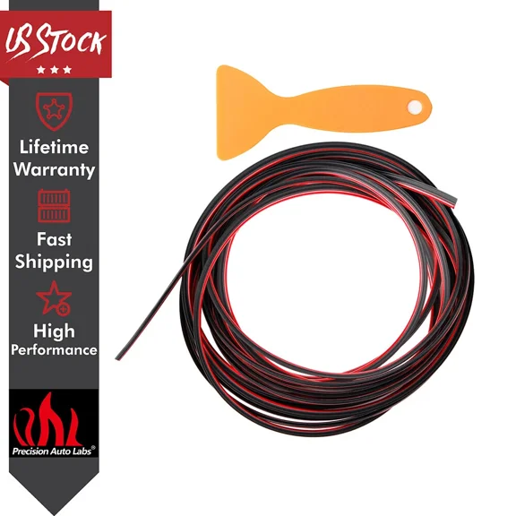 5M Car Interior Door Gap Edge Line Insert Molding Trim Strip Deco Accessory 16Ft