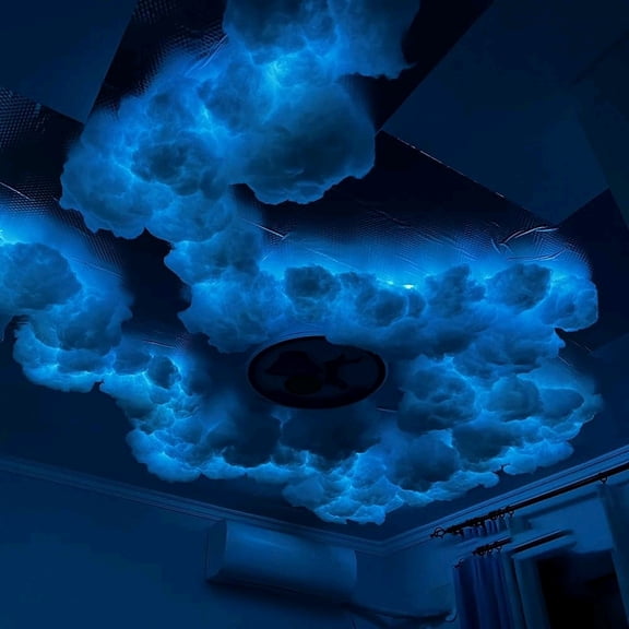 5M Cloud Lights, Cotton Artificial 3D Cloud LED Light, Cloud Lightning Colorful Night Light, RGB Lamp for Bedroom Gaming Room Indoor$$Tools & Hardware Other