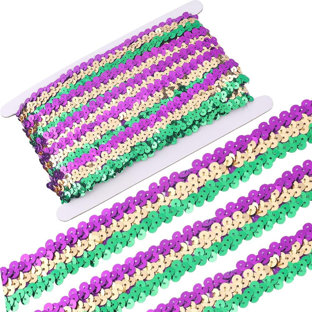 5M Color Sequin Ribbons Flat Round Rainbow Bling Paillette Metallic ...